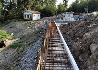 Constructing project and concreting  in Sweden