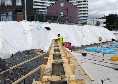 Constructing project and concreting  in Sweden